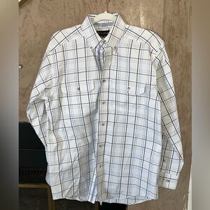 Ariat Pro Series Men’s Plaid Western Button-Down Shirt – Size S